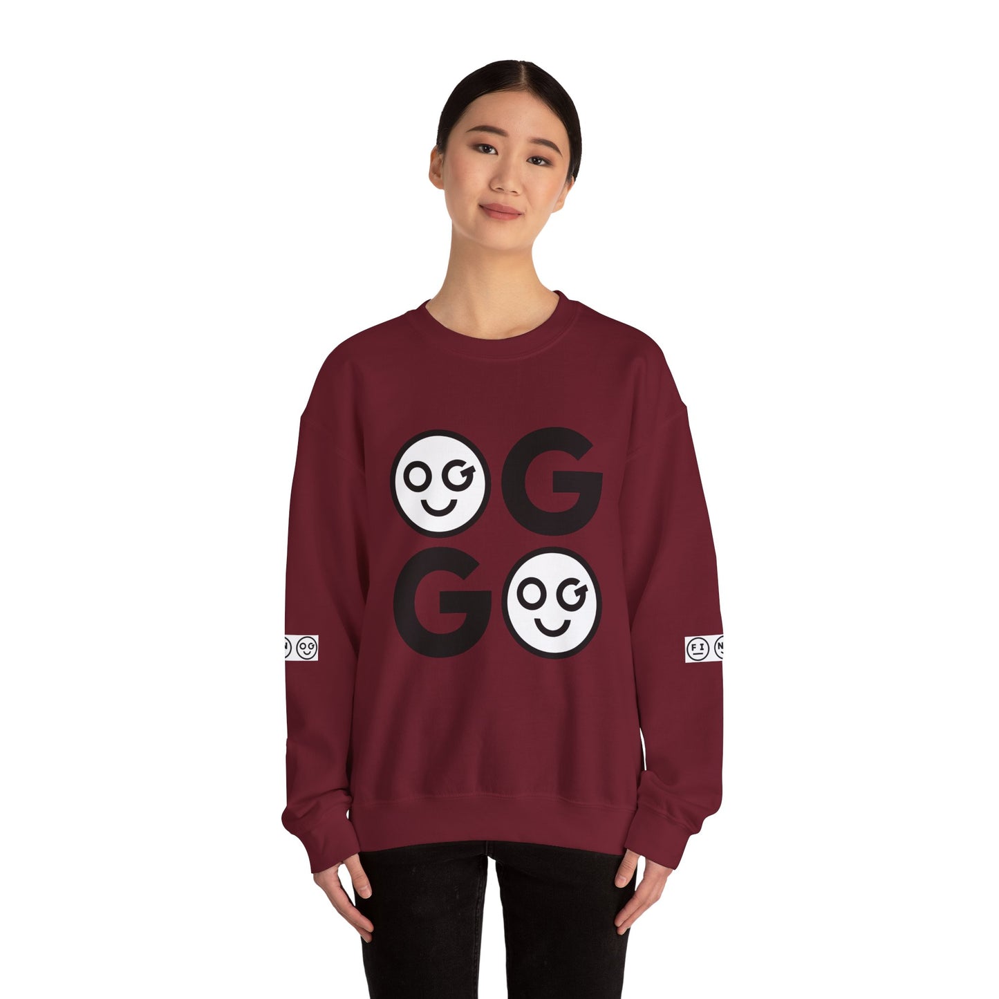 GO dark Unisex Crewneck Sweatshirt - OG Garments