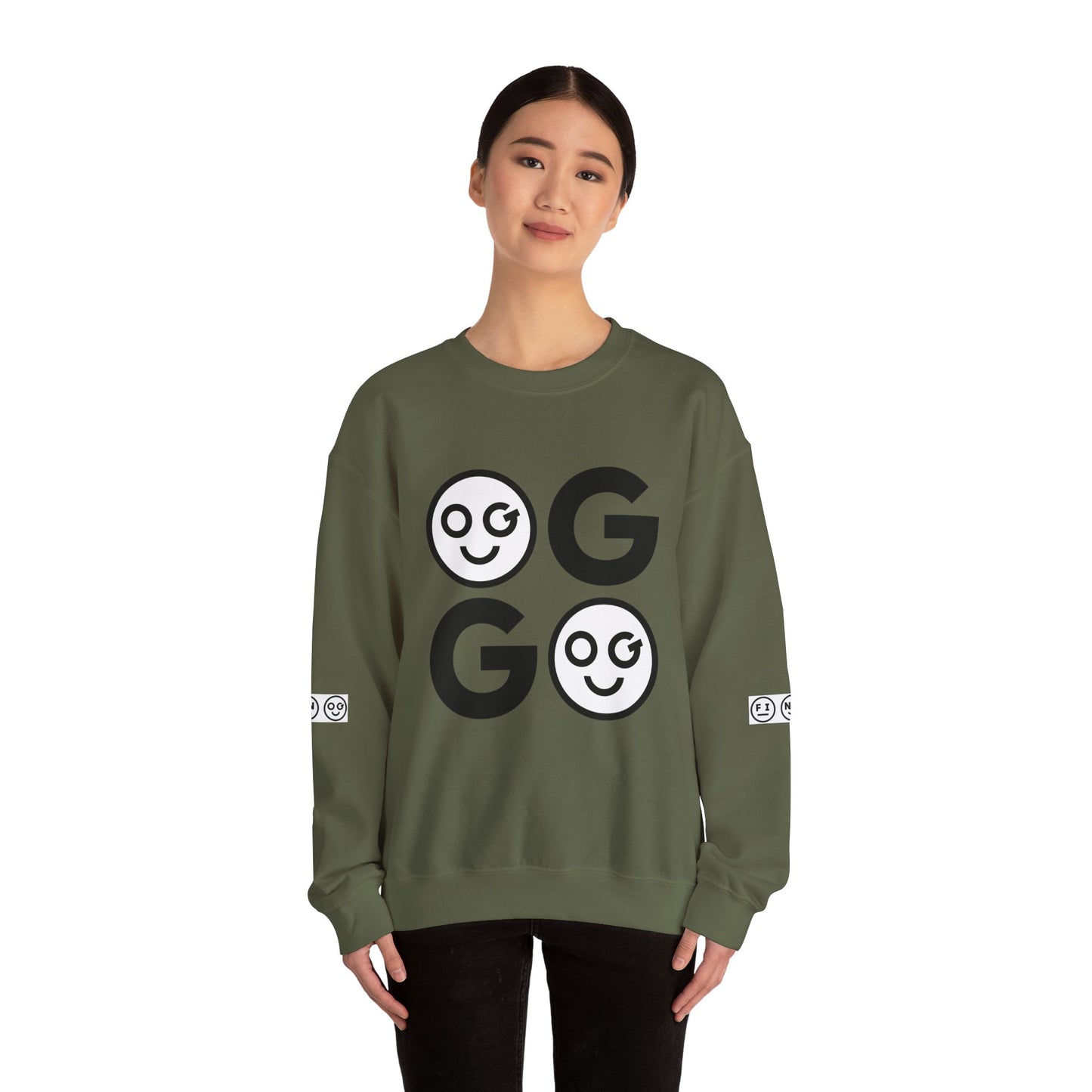 GO dark Unisex Crewneck Sweatshirt - OG Garments