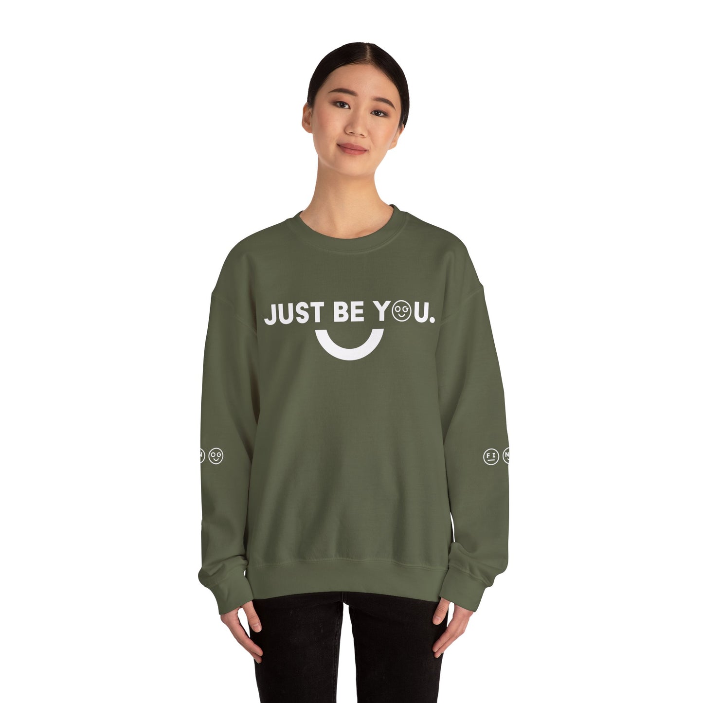 Just be you light Unisex Crewneck Sweatshirt - OG Garments