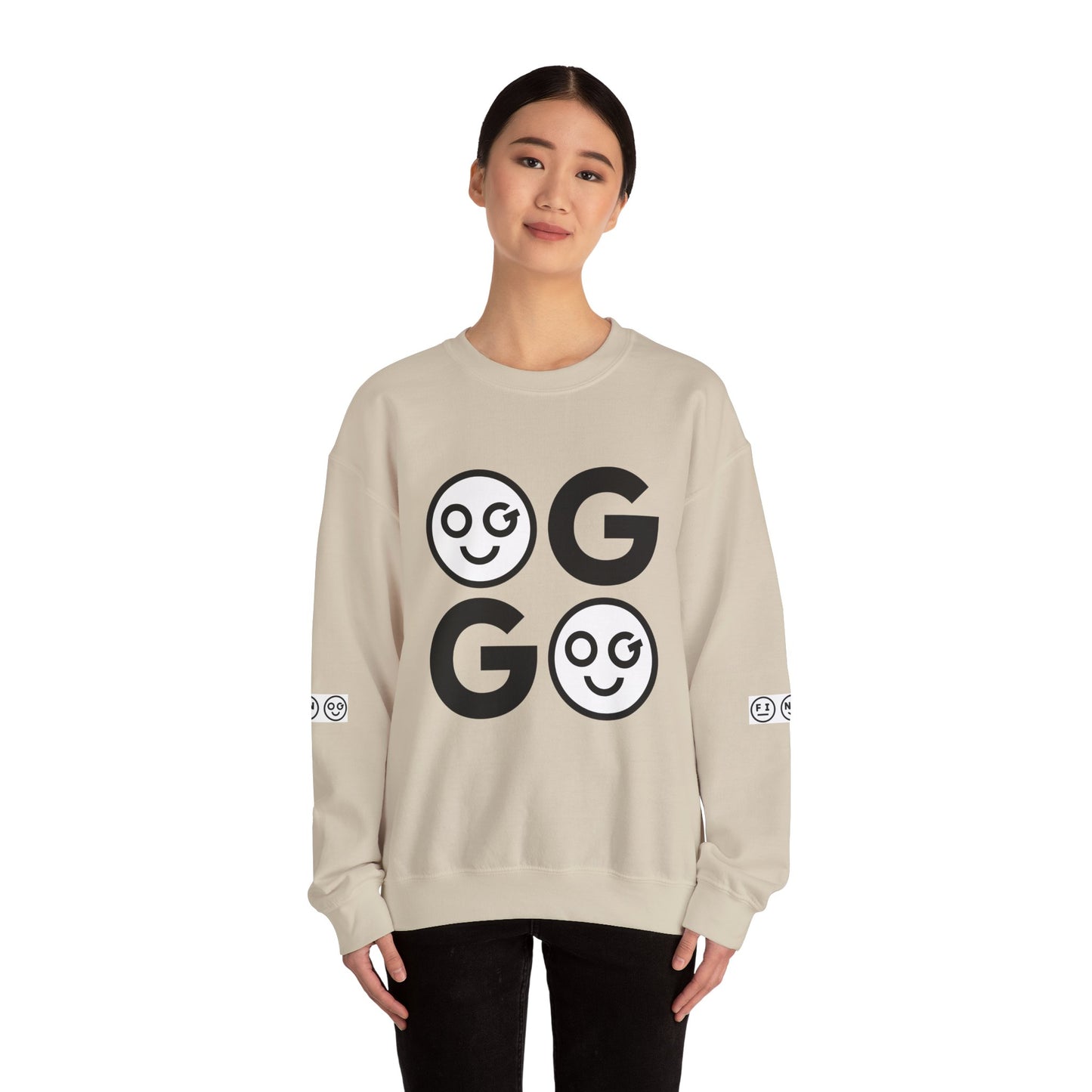 GO dark Unisex Crewneck Sweatshirt - OG Garments