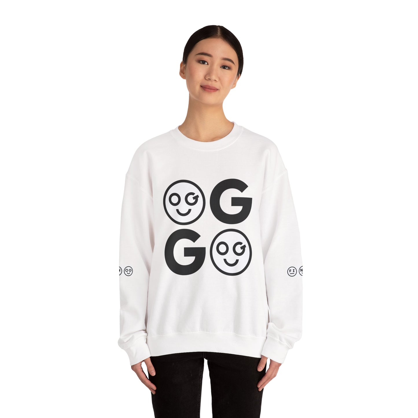 GO dark Unisex Crewneck Sweatshirt - OG Garments