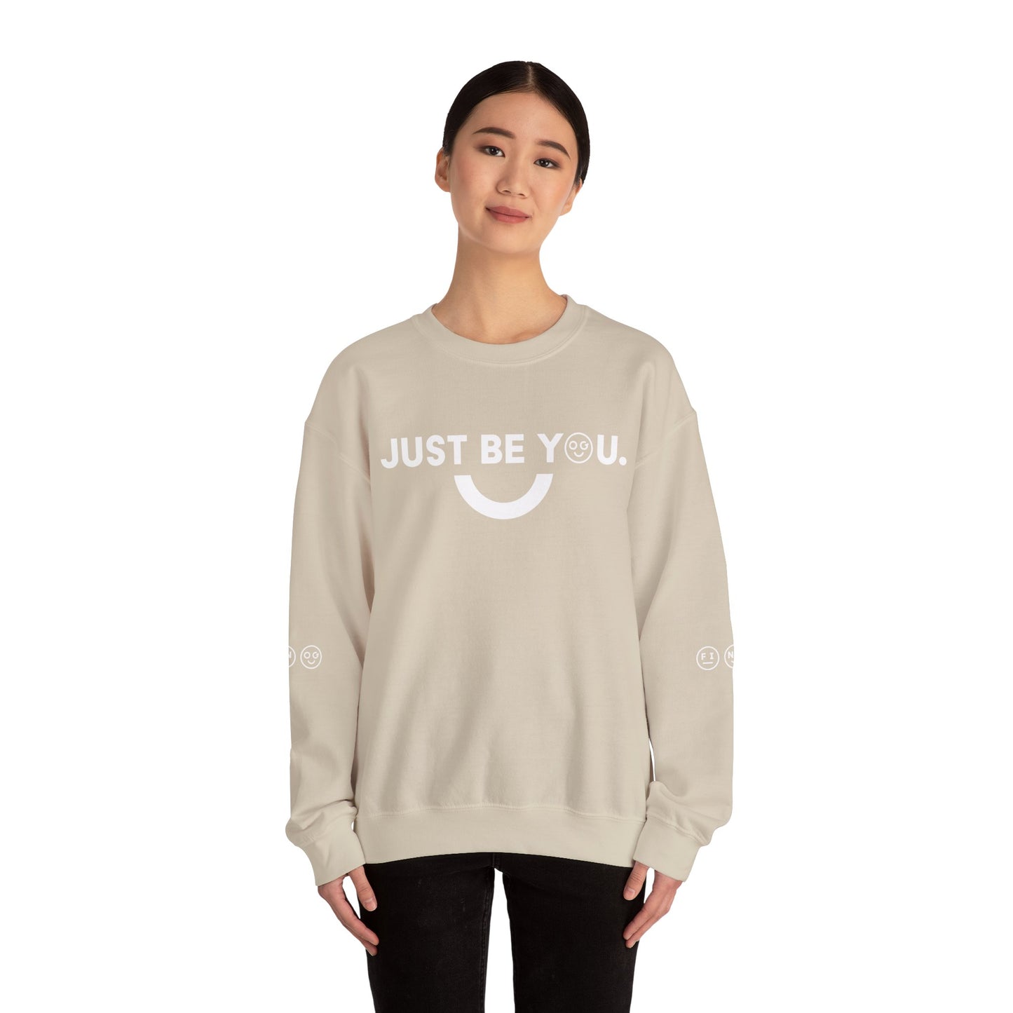 Just be you light Unisex Crewneck Sweatshirt - OG Garments