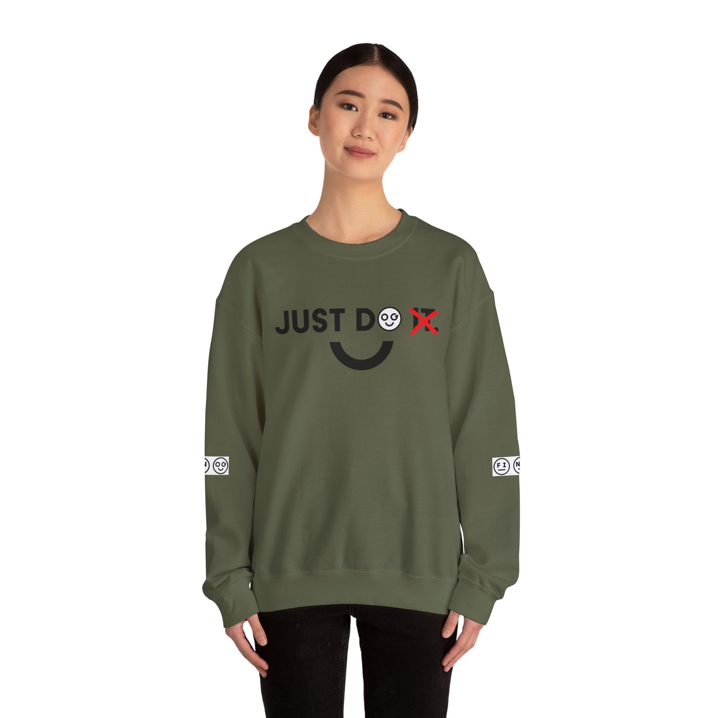 Just do dark Unisex Crewneck Sweatshirt - OG Garments